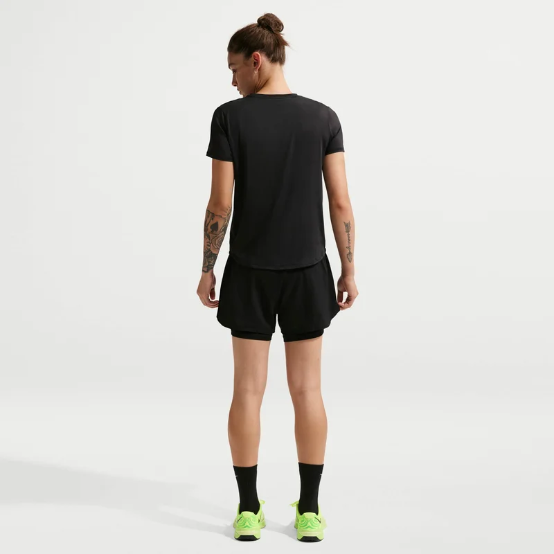 Nike Grey Women's Dri-FIT One High-Waisted 2-in-1 Shorts for Women | Best Price UAE